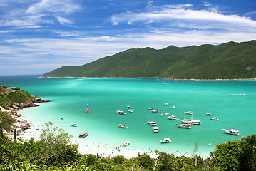 Image showing Swimming in crystalline clear waters in Arraial do Cabo, Rio de Janeiro, Brazil 