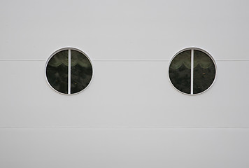 Image showing Two portholes