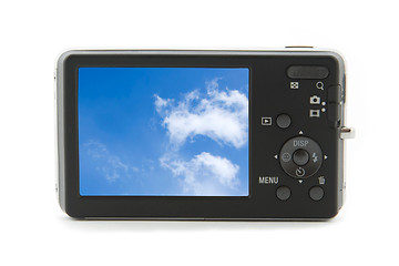 Image showing rear view of photo camera