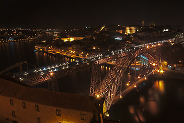 Image showing Dom Luis Iron Bridge in Porto