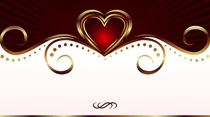 Image showing romantic card for valentine's day