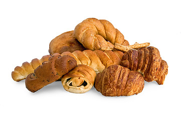 Image showing White bread and buns