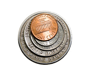 Image showing American coins