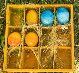 Image showing Colored Easter Eggs