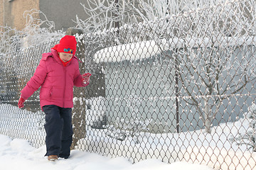 Image showing Near the fence