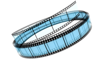 Image showing Segment color film rolled up