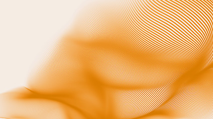 Image showing Abstract Orange Science Background Design