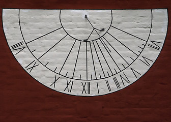 Image showing Sun dial at the Novodevichy convent.