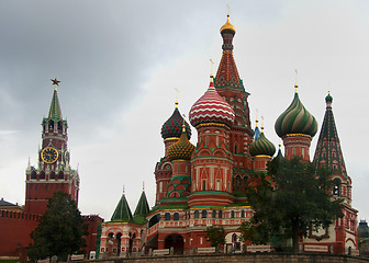 Image showing Saint Basil's Cathedral on Red Square in Moscow.