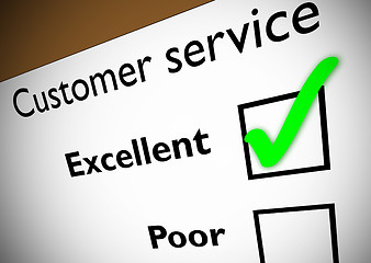 Image showing Customer service feedback