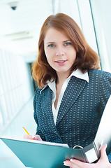 Image showing Beautiful business woman