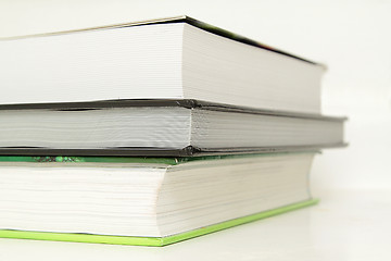 Image showing A stack of books