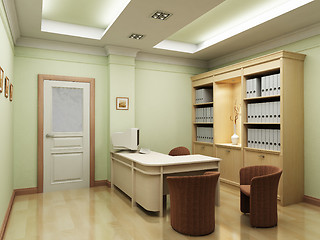 Image showing 3d office rendering
