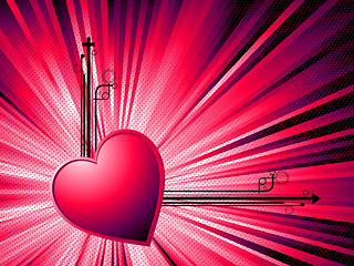 Image showing Abstract Valentine