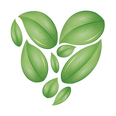 Image showing green heart