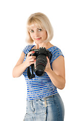 Image showing The lady - photographer