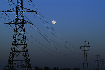 Image showing  Full moon rising