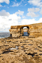 Image showing Natural rock arch Azure Window, Gozo