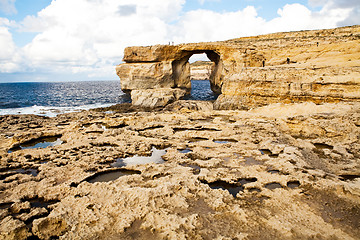 Image showing Natural rock arch Azure Window, Gozo