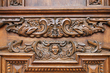 Image showing Wooden door