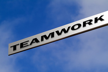 Image showing Teamwork sign