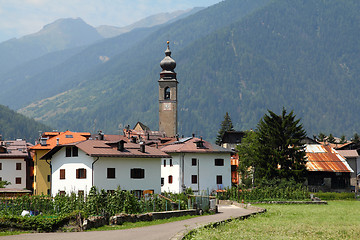 Image showing Alpine town in Italy