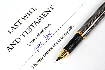 Image showing Last will