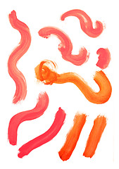 Image showing Brush strokes