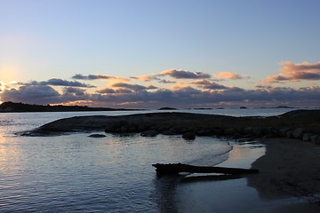 Image showing December Beach in Kvernevik