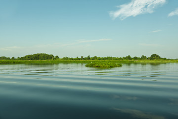 Image showing Calm morning on the lake