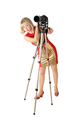 Image showing The lady - photographer