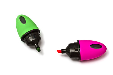 Image showing Two mini highlighters