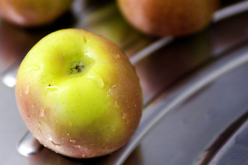 Image showing wet apple