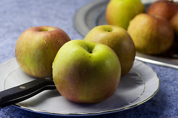 Image showing wet apple