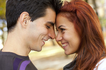 Image showing Love and affection between a young couple