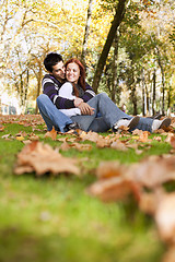 Image showing Love and affection between a young couple