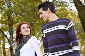 Image showing Love and affection between a young couple