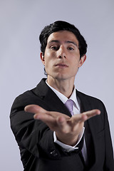 Image showing Businessman with a bossy behavior