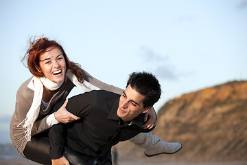 Image showing Young couple having fun