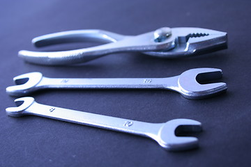 Image showing holding Pliers & wrenches