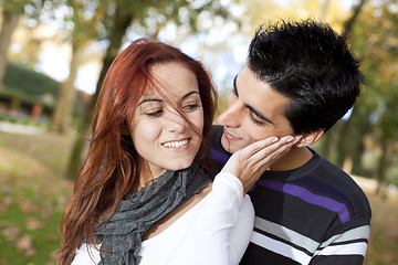 Image showing Love and affection between a young couple