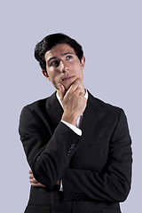 Image showing Businessman thinking