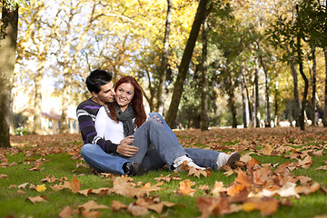 Image showing Love and affection between a young couple