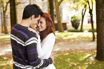 Image showing Love and affection between a young couple