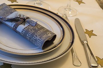 Image showing Christmas table