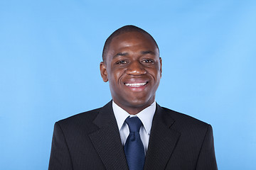 Image showing African businessman smile