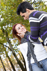 Image showing Love and affection between a young couple