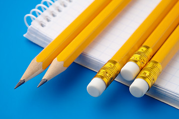 Image showing Notepad and few pencils