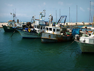 Image showing Fishing Trawlers