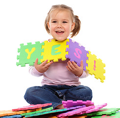 Image showing Little girl put together 